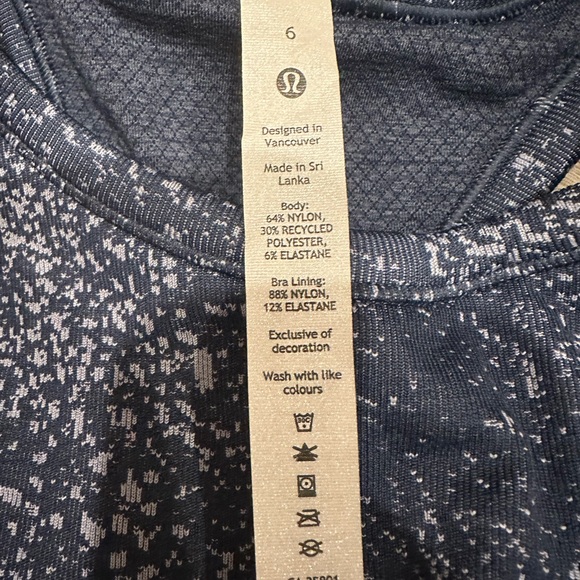 Lululemon crop tank with built in bra - Picture 2 of 6